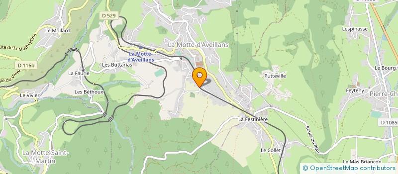 localisation de l'entreprise ABC 3  LA MOTTE-D'AVEILLANS