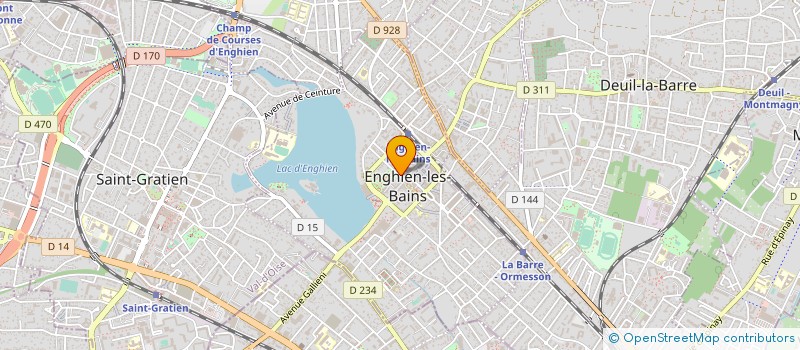 localisation de l'entreprise ABC à ENGHIEN-LES-BAINS