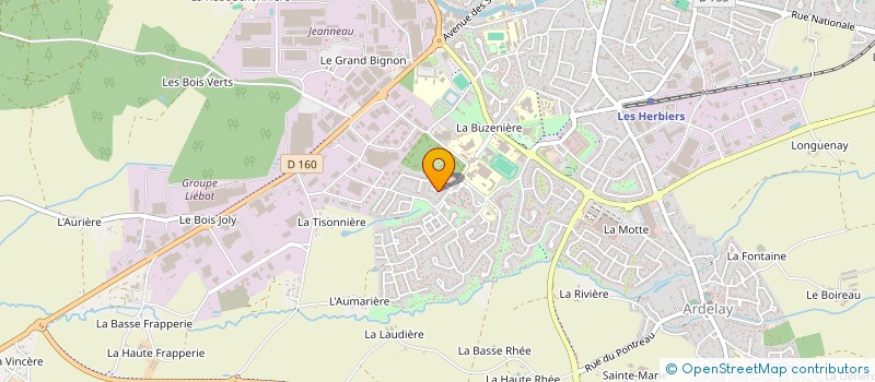localisation de l'entreprise ABC à LES HERBIERS