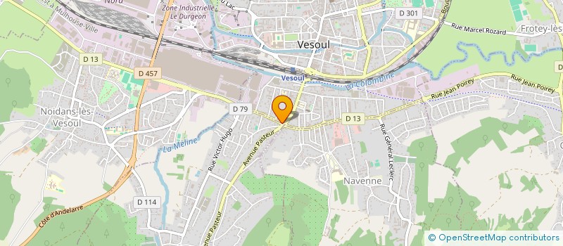 localisation de l'entreprise ABC 70  VESOUL