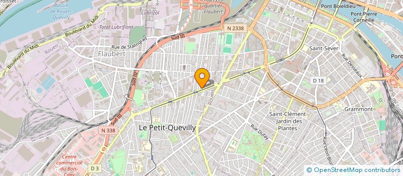 localisation de l'entreprise ABC 76  LE PETIT-QUEVILLY