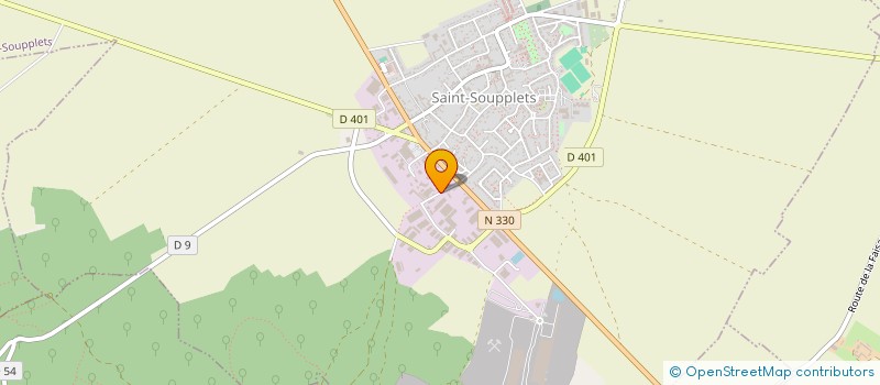 localisation de l'entreprise ABC à SAINT-SOUPPLETS