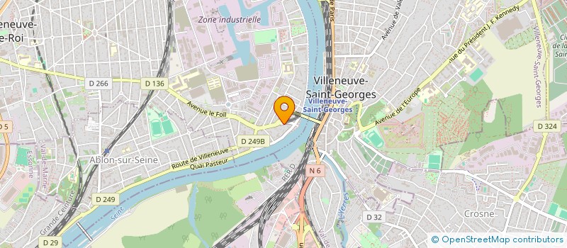 localisation de l'entreprise ABC à VILLENEUVE-LE-ROI