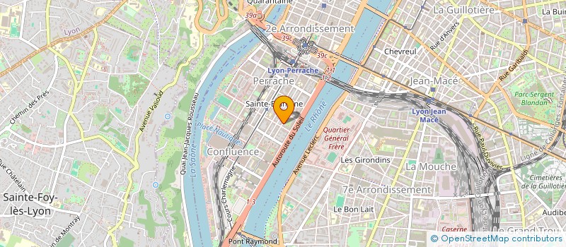 localisation de l'entreprise ABC  LA TOUR-DE-SALVAGNY