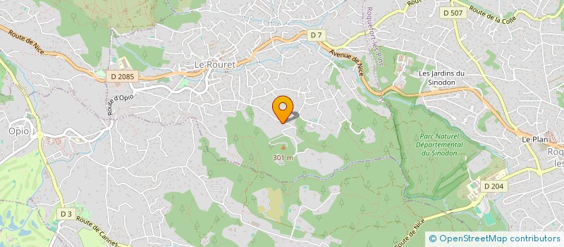 localisation de l'entreprise ABC  LE ROURET