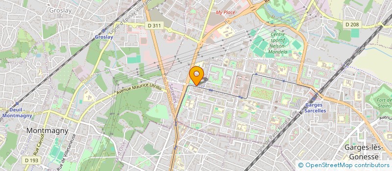 localisation de l'entreprise ABC à SARCELLES