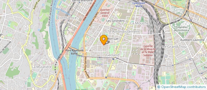 localisation de l'entreprise ABC à LYON