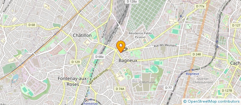 localisation de l'entreprise ABC à BAGNEUX