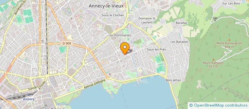 localisation de l'entreprise ABC à ANNECY