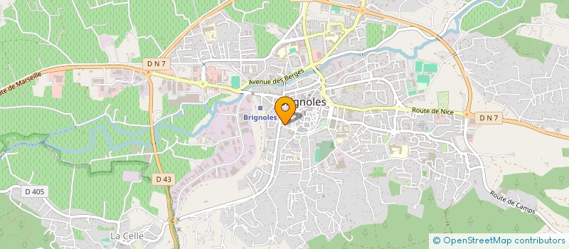 localisation de l'entreprise ABC à BRIGNOLES