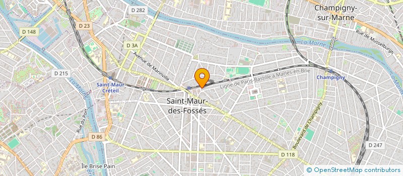 localisation de l'entreprise ABC à SAINT-MAUR-DES-FOSSES