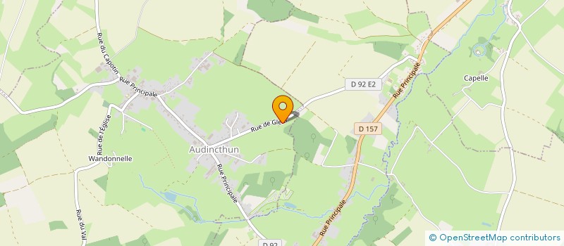 localisation de l'entreprise ABC  AUDINCTHUN