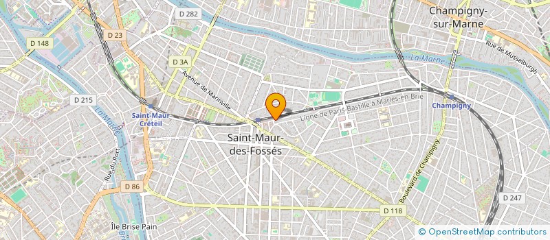 localisation de l'entreprise ABC à SAINT-MAUR-DES-FOSSES