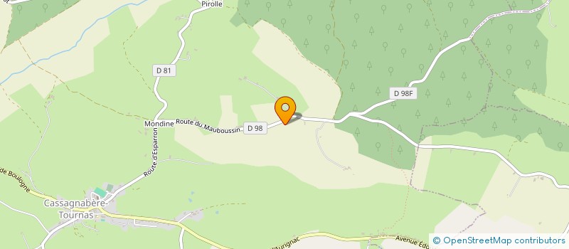 localisation de l'entreprise ABC AGAPES  BALADES  COMEDIES  CASSAGNABERE-TOURNAS