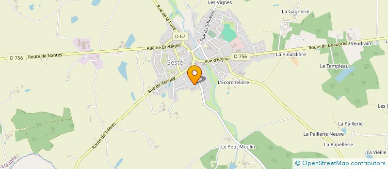localisation de l'entreprise ABC (AGENCEMENT BATI CHIRON) à BEAUPREAU-EN-MAUGES
