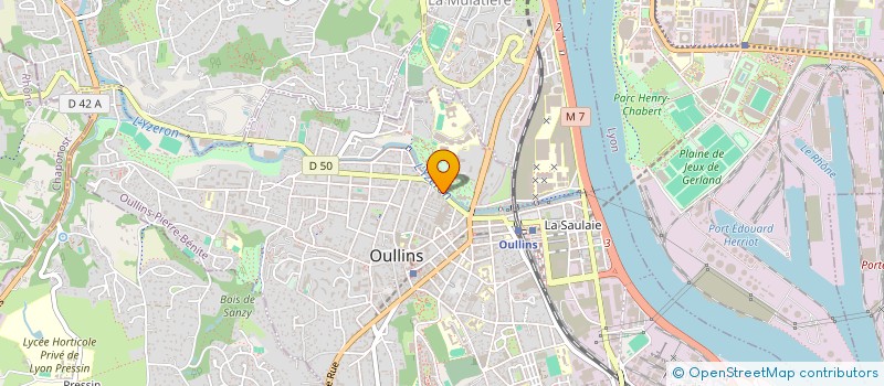 localisation de l'entreprise ABC...AIDE A DOMICILE  OULLINS-PIERRE-BENITE