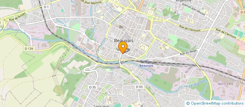 localisation de l'entreprise ABC ALIMENTAIRES BEAUVAIS COMMERCES  BEAUVAIS