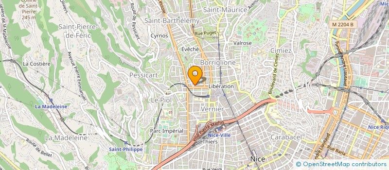 localisation de l'entreprise ABC AMBULANCES à NICE
