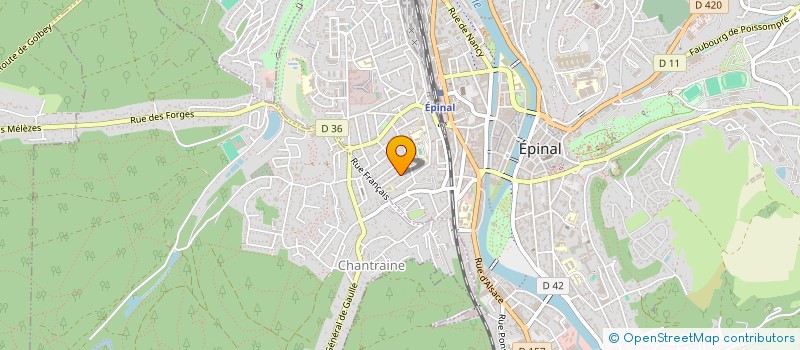 localisation de l'entreprise ABC ASSISTANCE BOIS CONSEIL à EPINAL