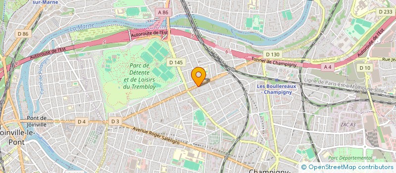 localisation de l'entreprise ABC AUTO BILAN CHAMPIGNY à CHAMPIGNY-SUR-MARNE