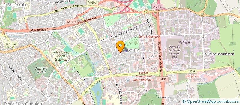 localisation de l'entreprise ABC AUTO L'AUTO DE A A Z  METZ