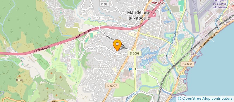 localisation de l'entreprise ABC AUTOMOBILES  MANDELIEU-LA-NAPOULE
