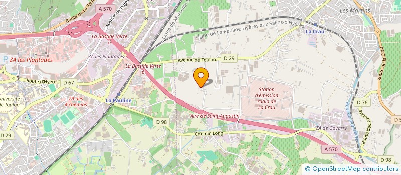 localisation de l'entreprise ABC AUTOMOTIVE à LA CRAU