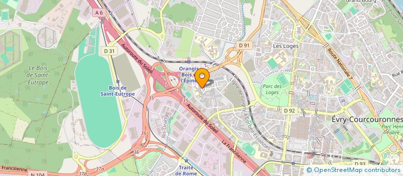 localisation de l'entreprise ABC BIOKITS S.A.S. à EVRY-COURCOURONNES