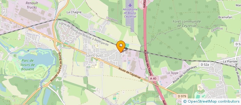 localisation de l'entreprise ABC BOUCHEREAU BATIMENT  SAINT-JUST