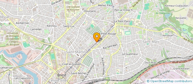 localisation de l'entreprise ABC BREST à BREST