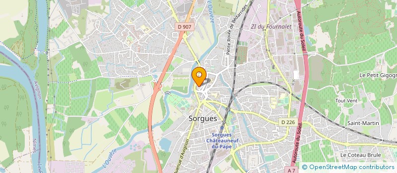 localisation de l'entreprise ABC BURO  SORGUES