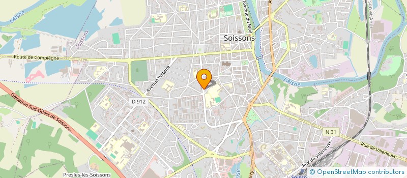 localisation de l'entreprise ABC CABINET D'INFIRMIERES à SOISSONS