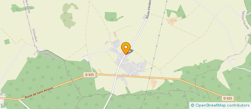 localisation de l'entreprise ABC CARRELAGE à SAINTE-FAUSTE
