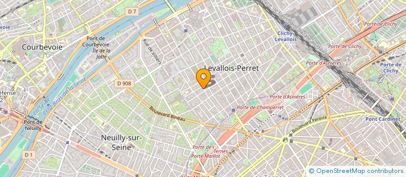 localisation de l'entreprise ABC CHAMPERRET HOTEL  PARIS