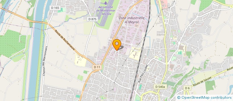 localisation de l'entreprise ABC CHAUFFAGE à MONTELIMAR