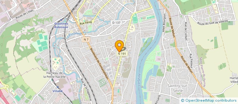 localisation de l'entreprise ABC CHAUFFAGE à CORBEIL ESSONNES
