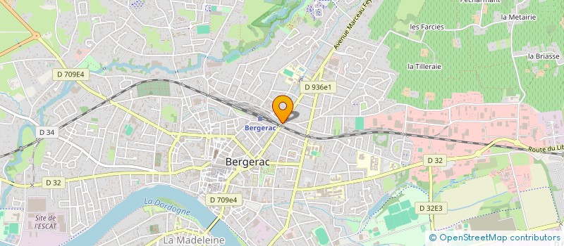localisation de l'entreprise ABC CLAIR à BERGERAC