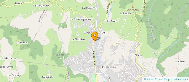 localisation de l'entreprise ABC CLIM à SORBIERS