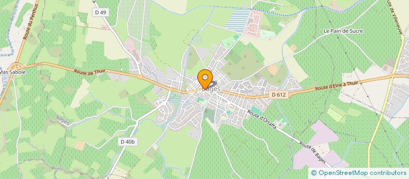 localisation de l'entreprise ABC COIFFURE  BAGES