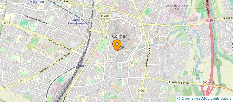 localisation de l'entreprise ABC COM  COLMAR