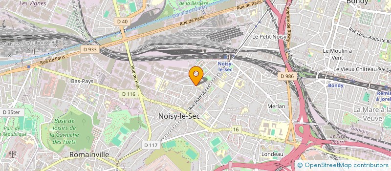 localisation de l'entreprise ABC COM à NOISY-LE-SEC