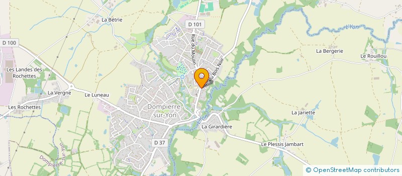 localisation de l'entreprise ABC CONCEPT  DOMPIERRE-SUR-YON