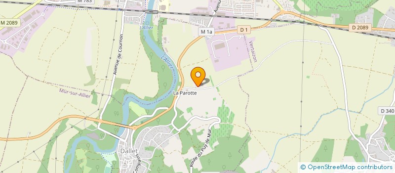 localisation de l'entreprise ABC CONCEPT  MUR-SUR-ALLIER