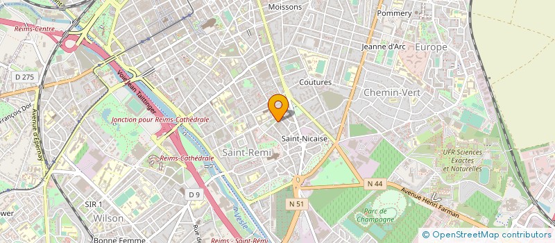 localisation de l'entreprise ABC CONSEIL ET PATRIMOINE  REIMS