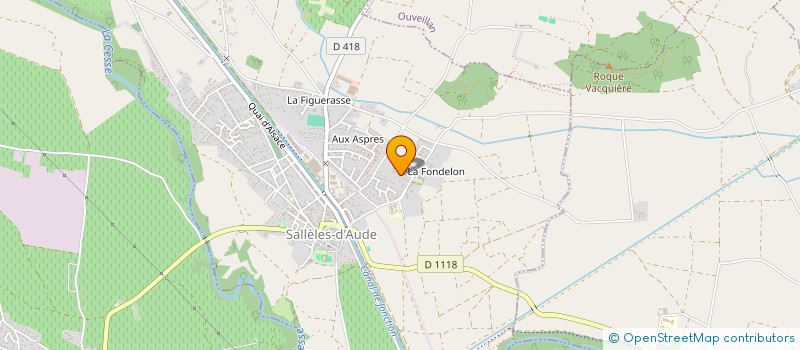 localisation de l'entreprise ABC CONSTRUCTION  SALLELES-D'AUDE