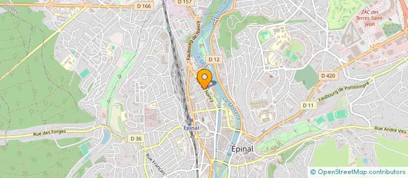 localisation de l'entreprise ABC CONSTRUCTIONS à EPINAL
