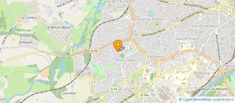 localisation de l'entreprise ABC CONSULTING à LIMOGES