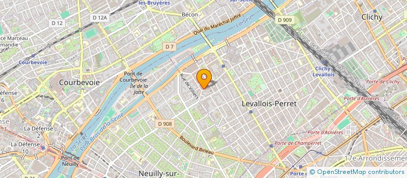 localisation de l'entreprise ABC CONSULTING à LEVALLOIS-PERRET