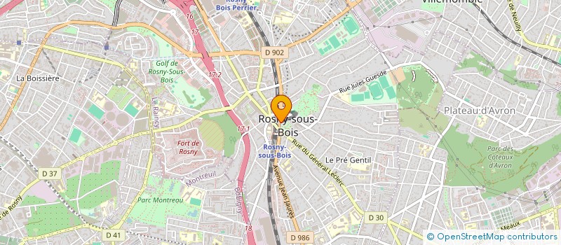localisation de l'entreprise ABC COORDINATION à ROSNY-SOUS-BOIS