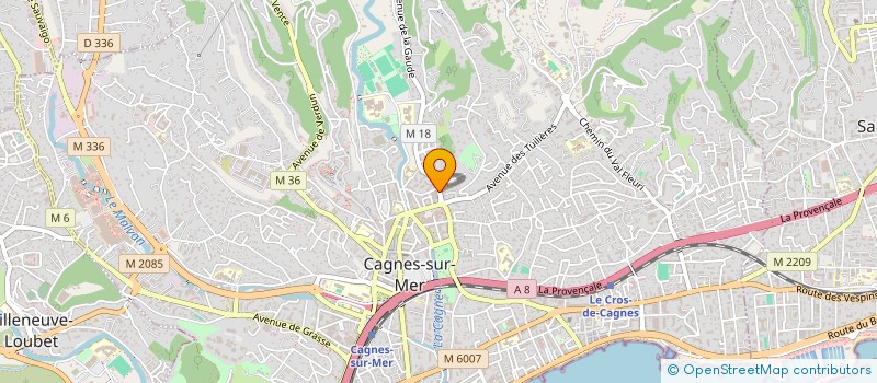 localisation de l'entreprise ABC COURS A DOMICILE à CAGNES-SUR-MER